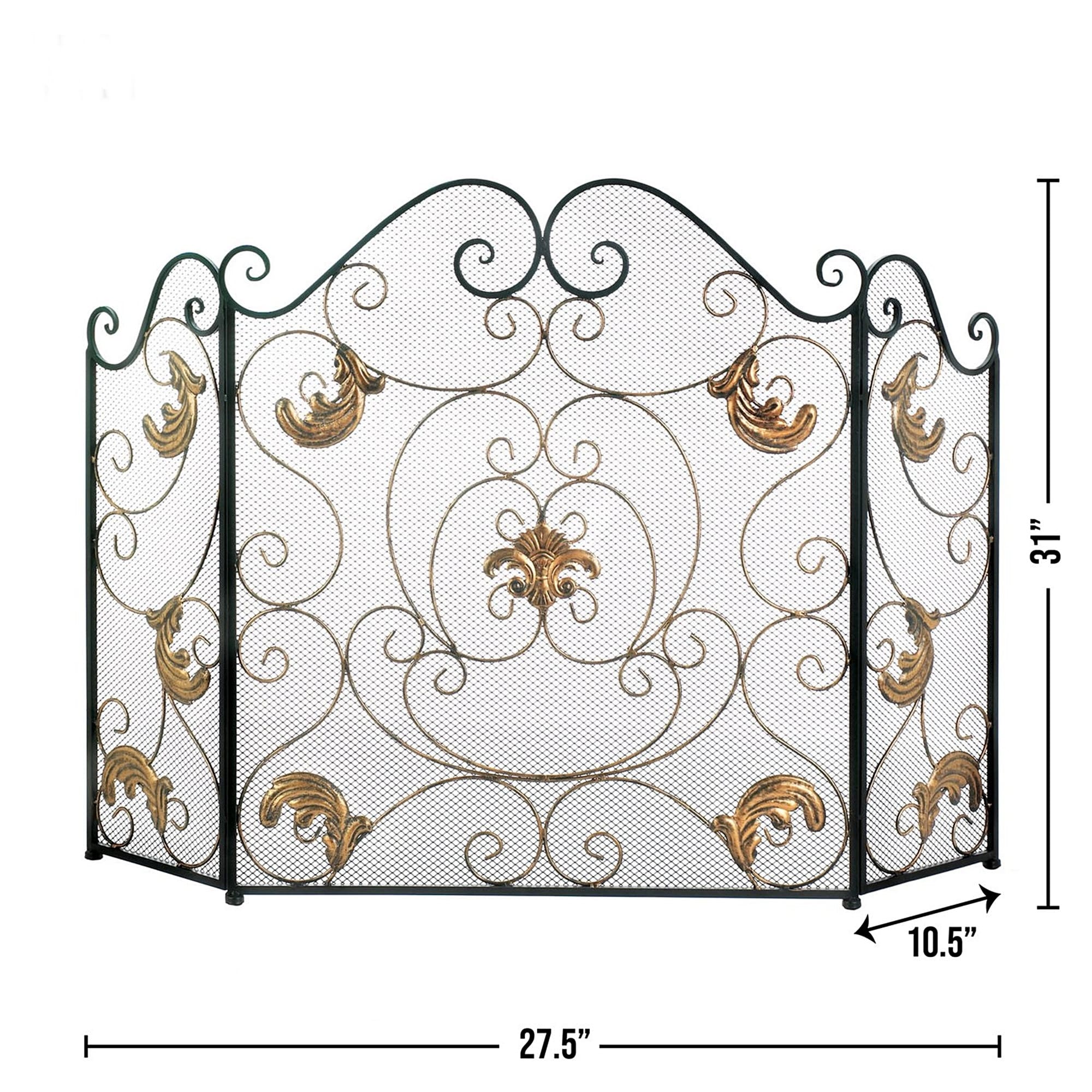 Yakima Elegant Fleur De-Liz Fireplace Screen - Bed Bath & Beyond