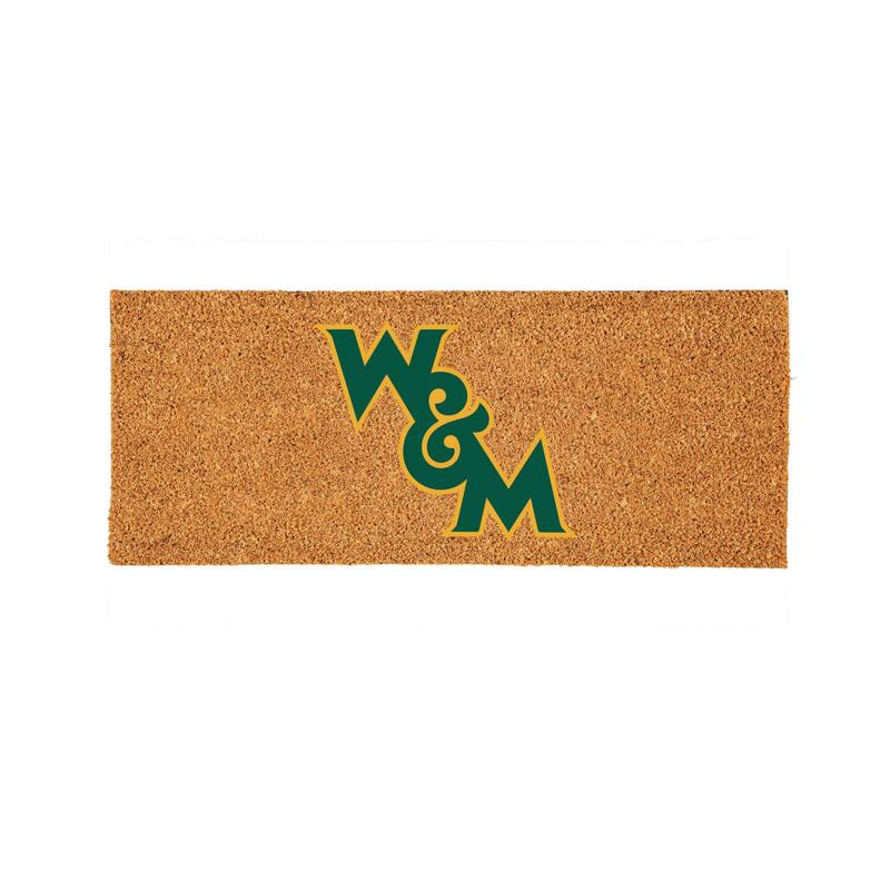 William & Mary Full Color Indoor/Outdoor Coir Mat