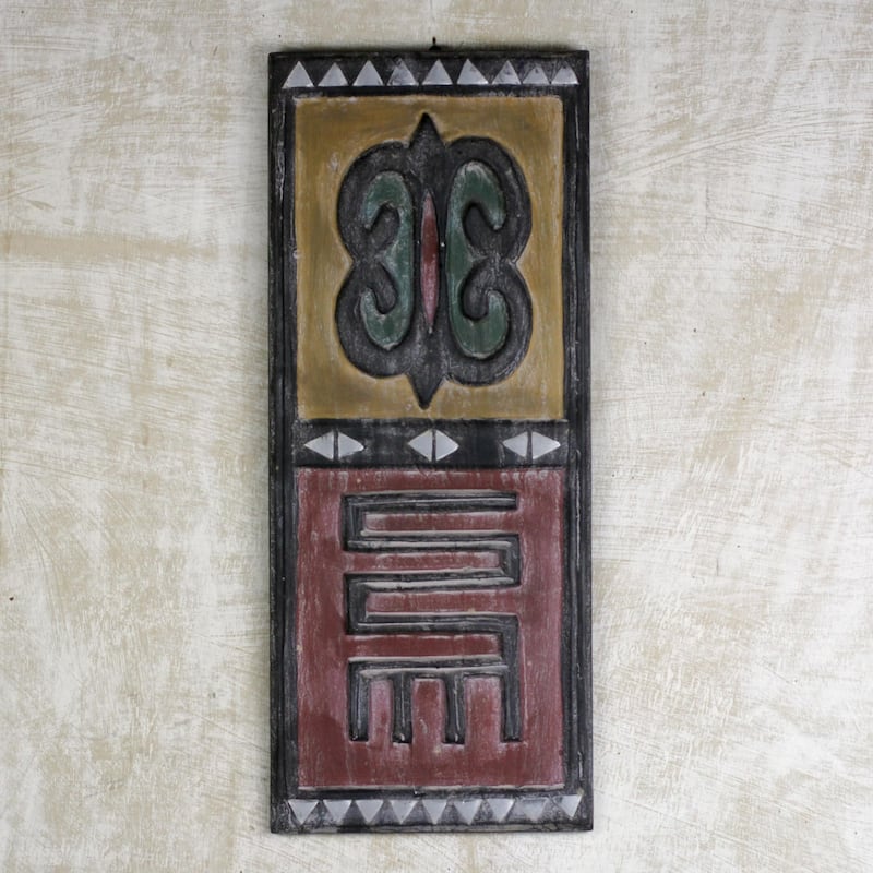Novica Handmade We Are Resolute Wood Wall Art