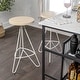 preview thumbnail 22 of 49, Trinity Modern Round Metal Backless Bar Stool with Hairpin Legs and Integrated Footrest for Kitchen Island & Home Bar