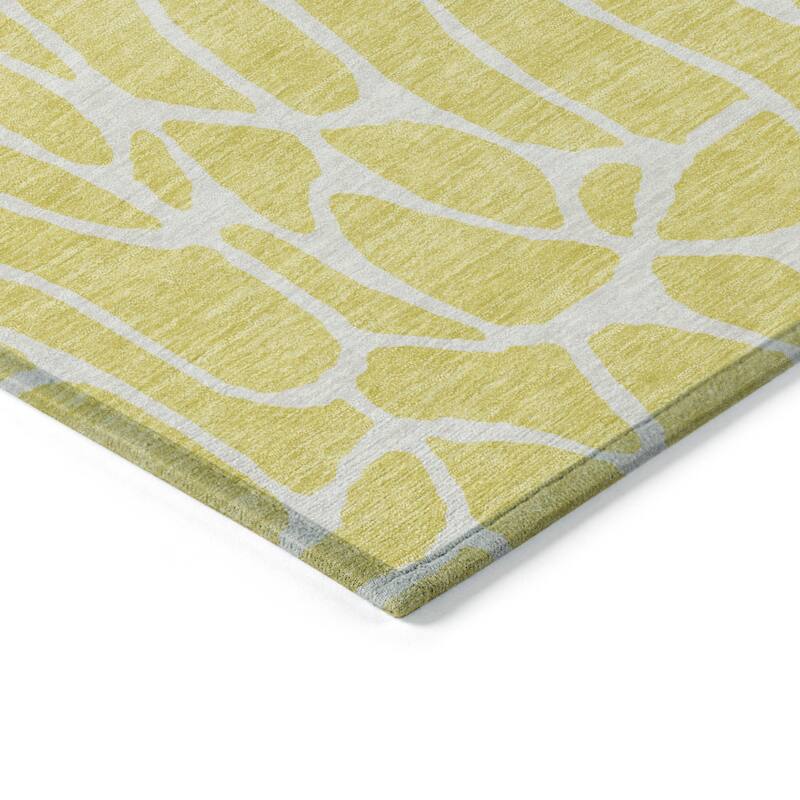 HomeRoots Geometric Transitional Rectangle Outdoor Rug