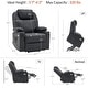 preview thumbnail 46 of 51, MCombo Large Power Lift Recliner Leather Chair with Massage, Heat, Cup Holders,Extended Footrest, Leather 7516