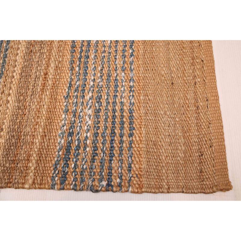 ECARPETGALLERY Flat-Weave Palas Denizli Tan Jute Kilim - 5'4 x 7'8