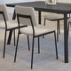 preview thumbnail 33 of 47, Amisco Sullivan Upholstered Dining Chair with Open Back and Metal Legs