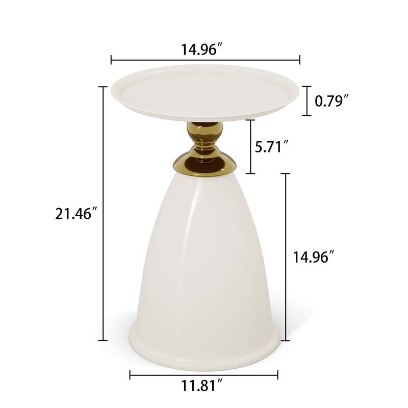 Minimalist Round Side Table For Small Space