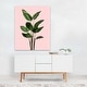 Bird of Paradise Plant on Pink Painting Minimal Art Print/Poster - Bed ...