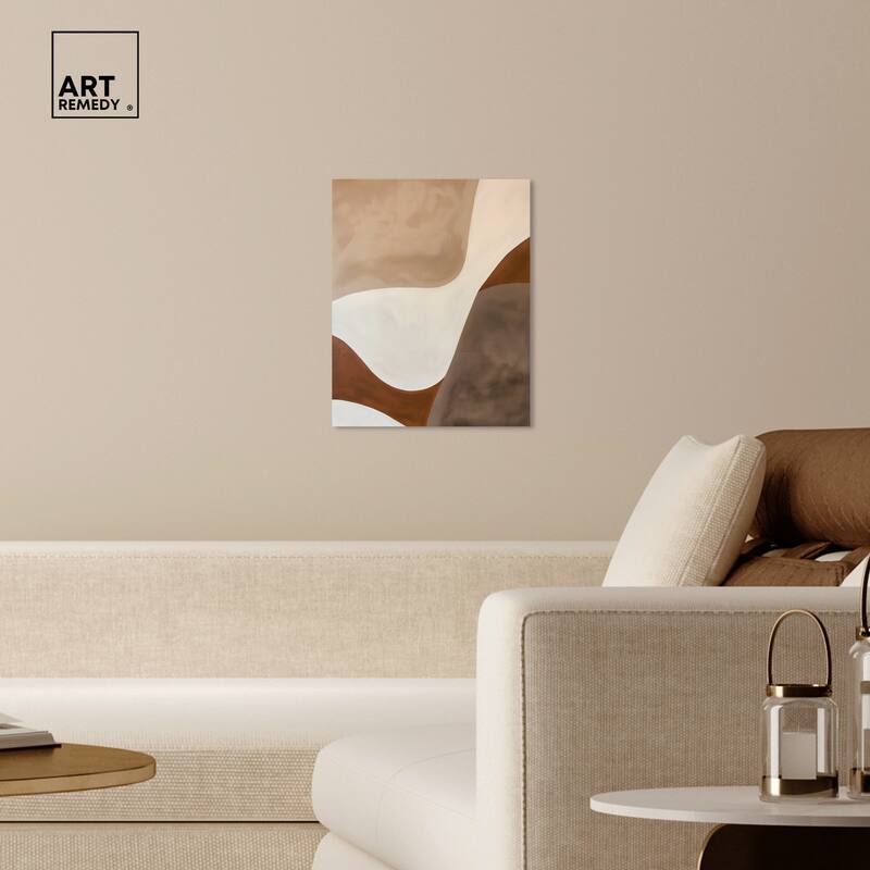 Art Remedy Dream Away Gallery Wrapped Abstract Shapes 1 Piece Canvas Wall Art