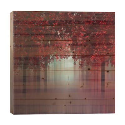 Out Of Love Print On Wood by Ildiko Neer - Multi-Color