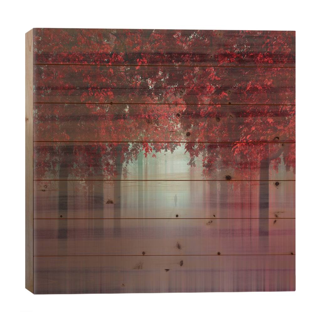 Out Of Love Print On Wood by Ildiko Neer - Multi-Color