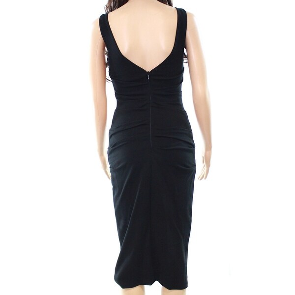 nicole miller long black dress