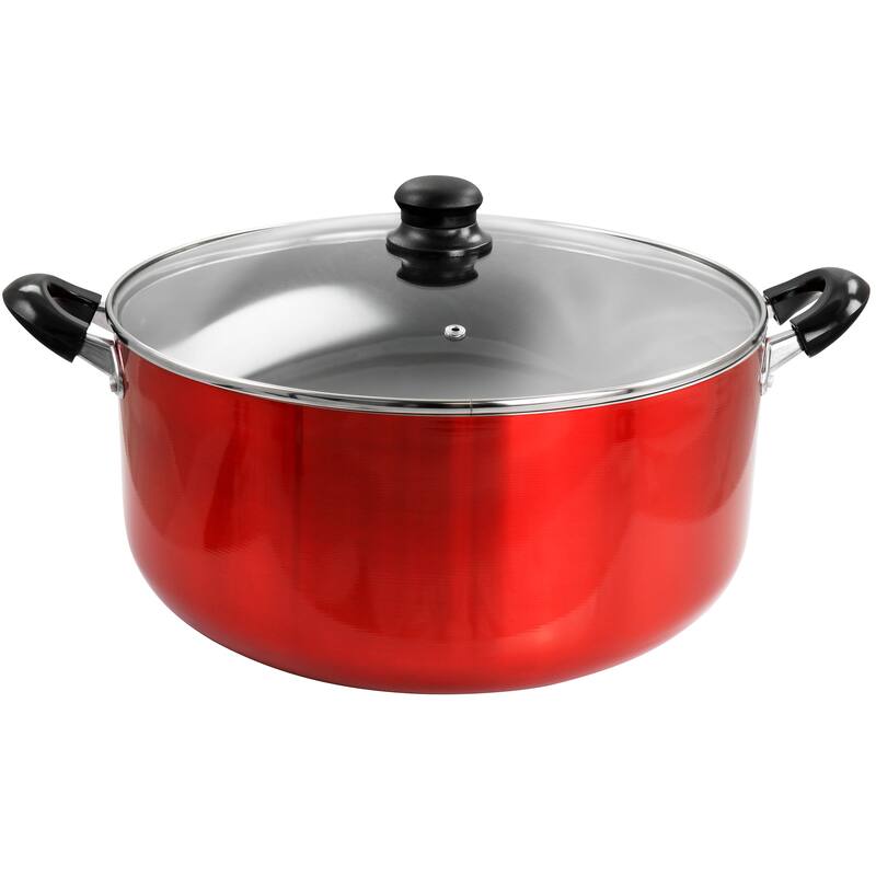 Better Chef for Professional Results 18 Qt Aluminum Dutch Oven in Red