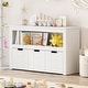 preview thumbnail 5 of 42, Costway Storage Cabinet 3 Drawer Chest w/Wheels Large Storage Cube - See Details