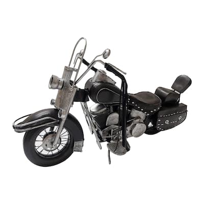 Black Metal Model Motorcycle