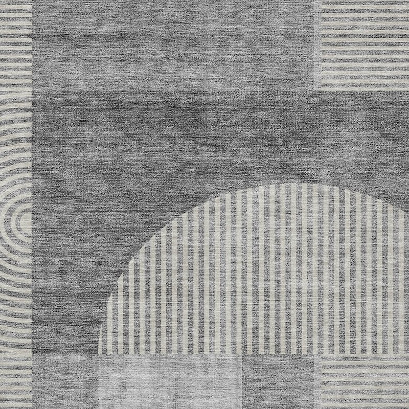 HomeRoots Geometric Transitional Rectangle Outdoor Rug