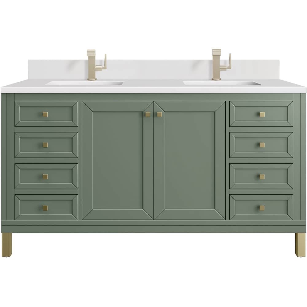 James Martin Vanities 503-V60D-1WZ Chicago 60" Free Standing Double