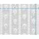 preview thumbnail 3 of 1, White Embossed Textured Vinyl Wallpaper Tulip Motif Design Double Roll 56 Square Feet Renovators Supply