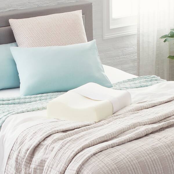 Shop Comfort Revolution Contour Memory Foam Pillow Overstock 9962903