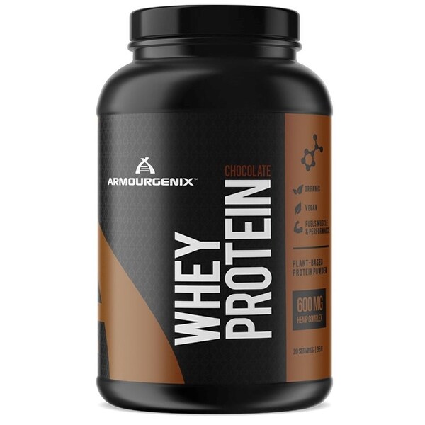 Armourgenix Hemp Whey Protein Powder, Plant based, 600 Mg