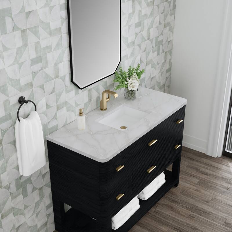 James Martin Vanities D704-V48-3VSL Lucian 48" Free Standing Single