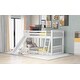 preview thumbnail 9 of 25, Twin over Twin Bunk Bed with Convertible Slide and Ladder