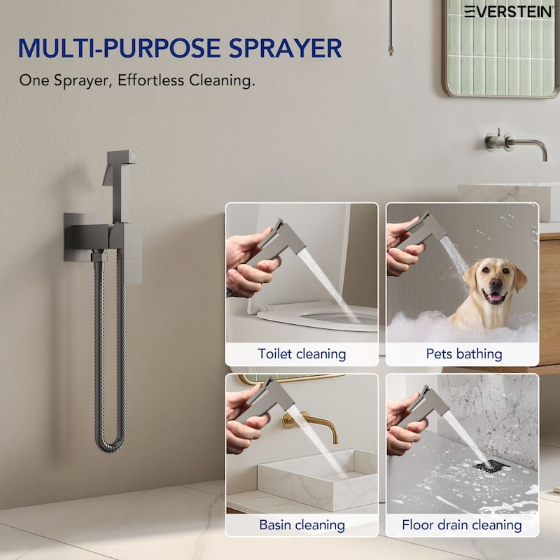 Multi-Function Handheld Bidet Sprayer with Temperature Control, Bidet Attachment for Toilet - N/A