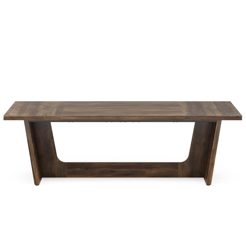 71" Executive Desk for Industrial Rustic Wood Computer Table Rustic Brown (Table only)