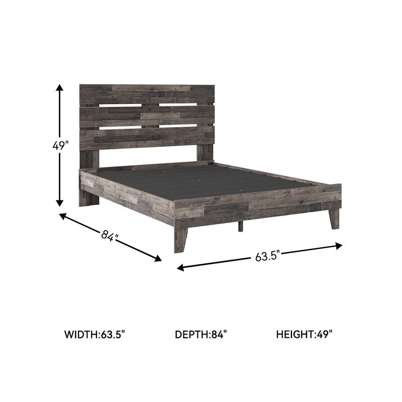 Oliah Natural Bookcase Storage Bed
