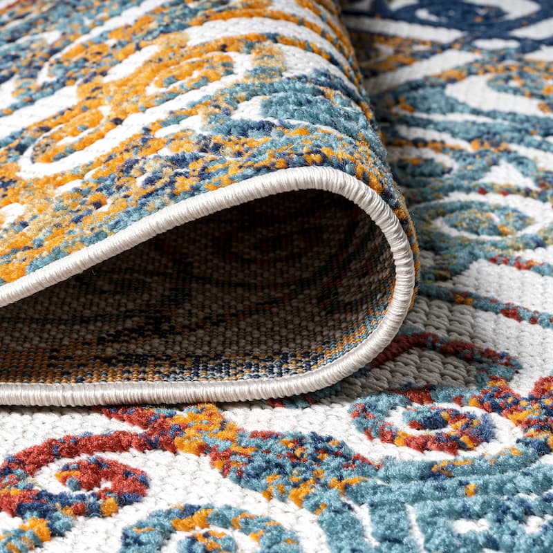 JONATHAN Y Tropics Ornate Trellis Indoor/Outdoor Area Rug