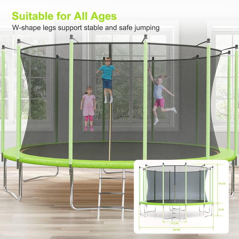Trampolines with Safty Enclosure Recreational Trampolines