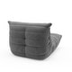 preview thumbnail 10 of 24, Suede Lazy Floor Accent Bean Bag Caterpillar Sofa for Living Room