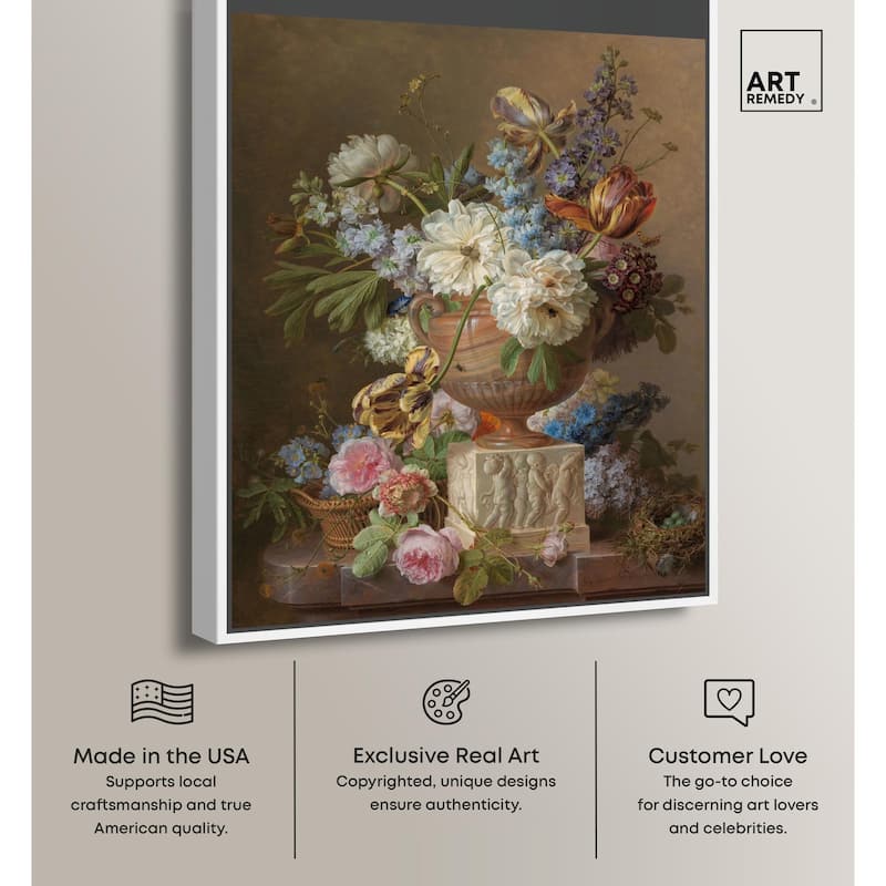 Alabaster Vase 1783 Canvas by Art Remedy