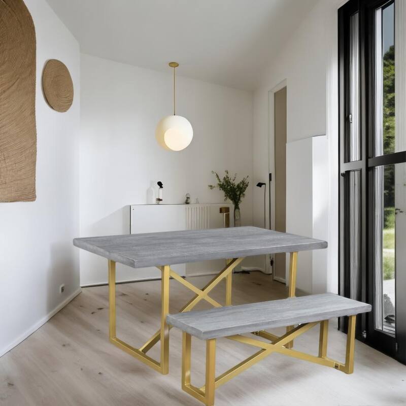 Raven Grey Gold Bench