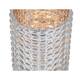 A&B Home Hobnail Clear and Rose Gold Mercury Glass Hurricane Candle ...