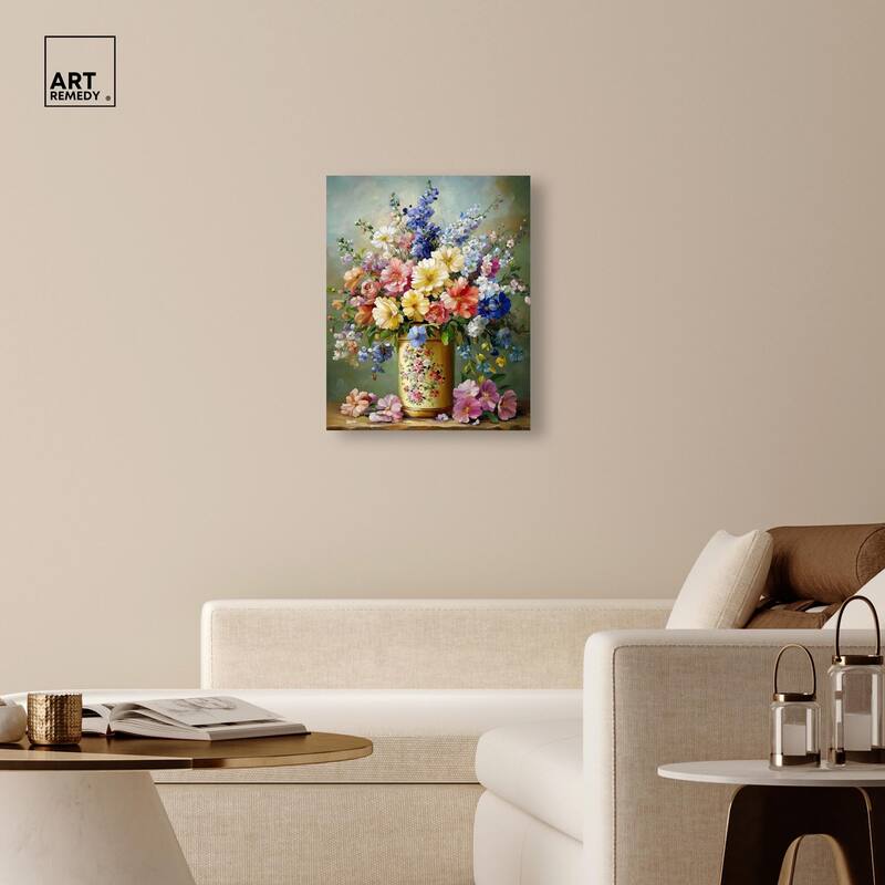 Chromatic Corolla Canvas by Art Remedy, Gallery Wrapped