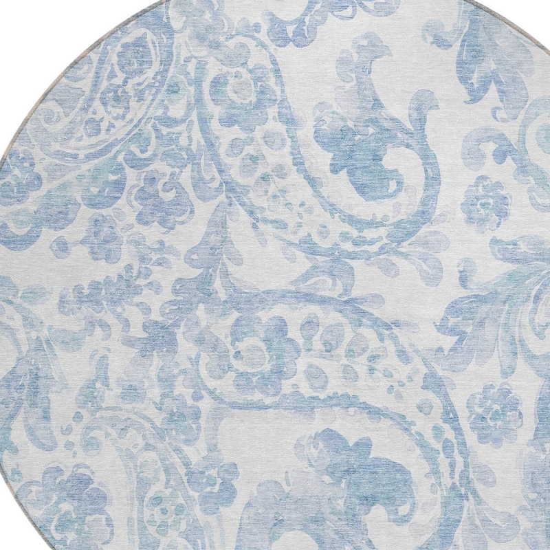 HomeRoots Paisley Transitional Rectangle Outdoor Rug