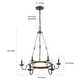 preview thumbnail 6 of 5, The Gray Barn Transitional 6-light Round Candle Chandelier Ceiling Pendant Light