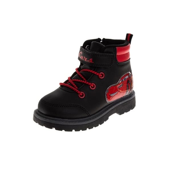 slide 2 of 5, Disney Pixar Cars' Boys' Casual Boots (Toddler/Little Kids) 10T - Black/Red