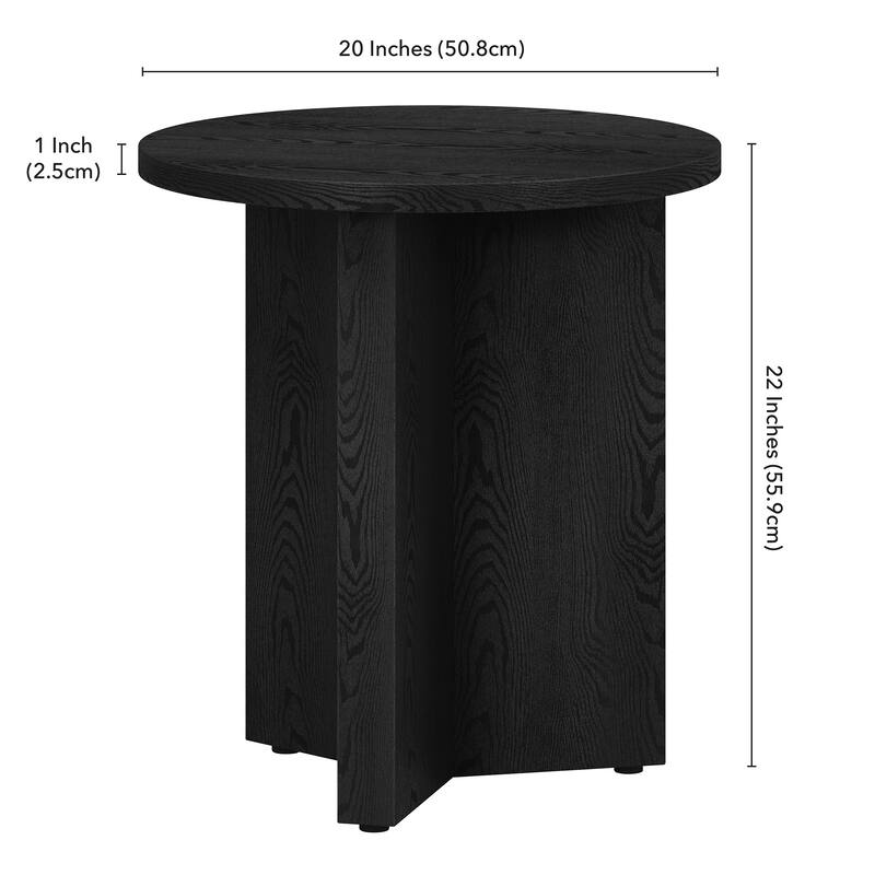Anders 20" Wide Round Side Table