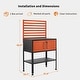 preview thumbnail 4 of 12, Mcombo Metal Workbench for Garage, Adjustable Worktable with Storage Cabinet for Home Office, Basements, Workstation Bench 81
