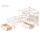 preview thumbnail 17 of 26, Twin Size House Bed Platform Bed with Sofa, Charging Station & Storage
