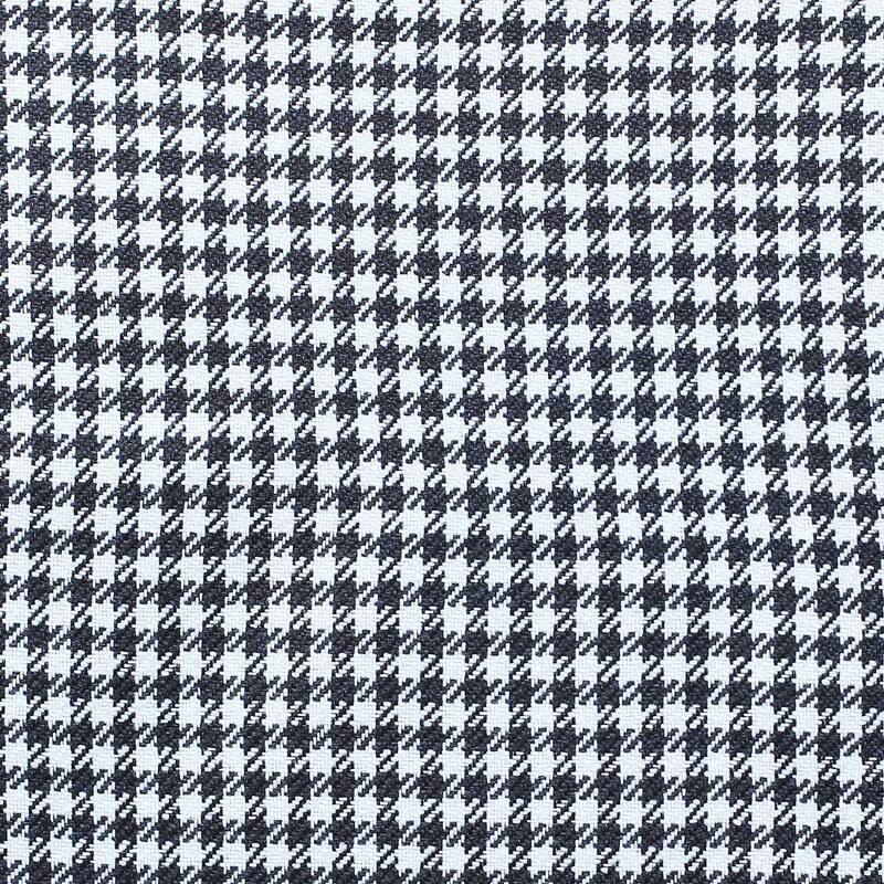 HomeRoots Set Of Two 18" X 18" Black And Brown Houndstooth Zippered Handmade Polyester Throw Pillow