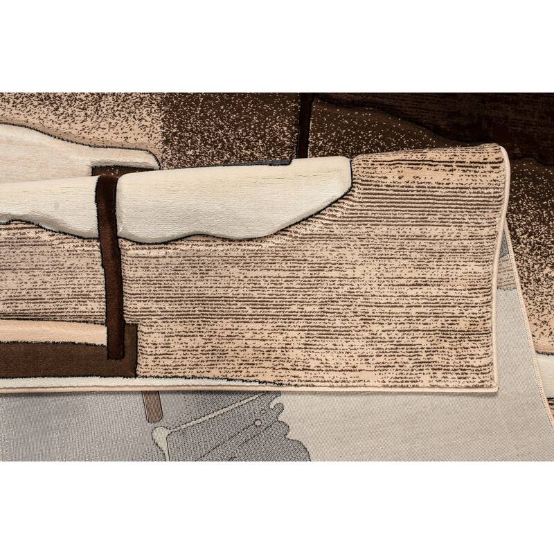 Rhodes Collection Abstract Area Rug