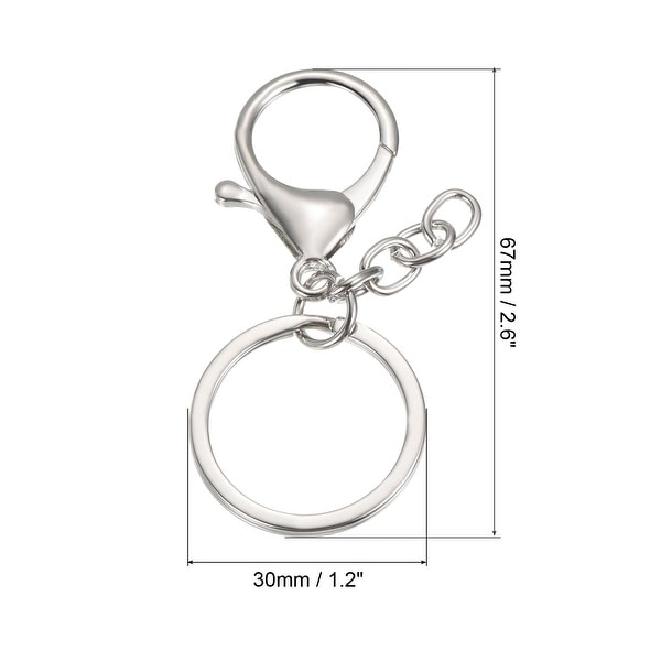 10pcs Key Chain for Keys, Lobster Claw Clasps Keychain Holder