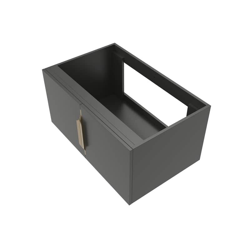 Alpine 30" Wall Mounted Bathroom Vanity (Base Only)