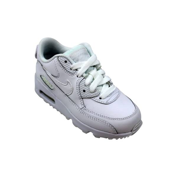 Shop Nike Pre School Air Max 90 Ltr Ps White White 833414 100 Size