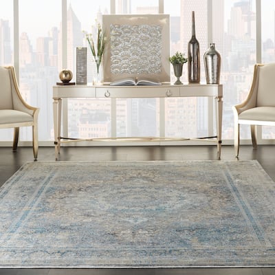 Nourison Starry Nights Vintage Persian Medallion Bordered Area Rug
