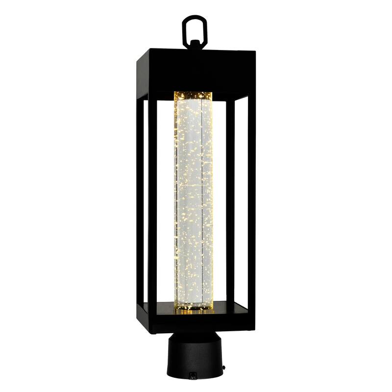 Rochester Integrated LED Black Outdoor Lantern Head - Black