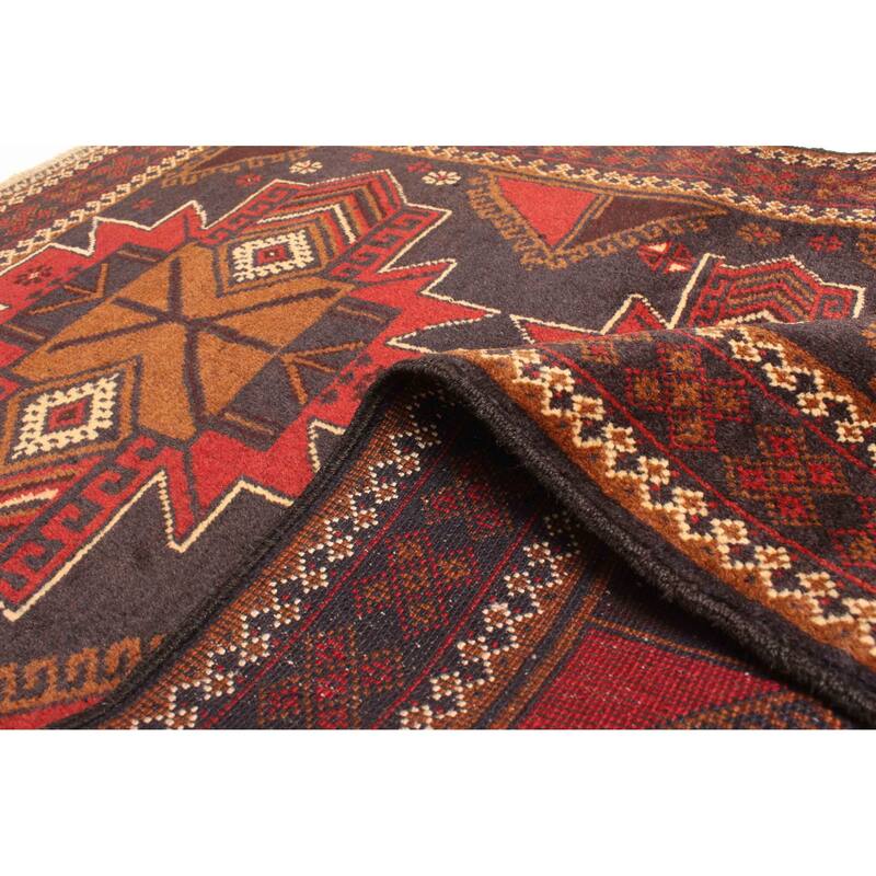 ECARPETGALLERY Hand-knotted Teimani Black Wool Rug - 3'0 x 4'7