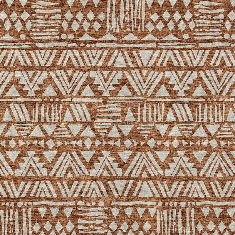 HomeRoots Southwestern Transitional Rectangle Outdoor Rug