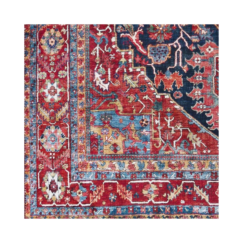 Livabliss Iris Traditional Medallion Printed Area Rug